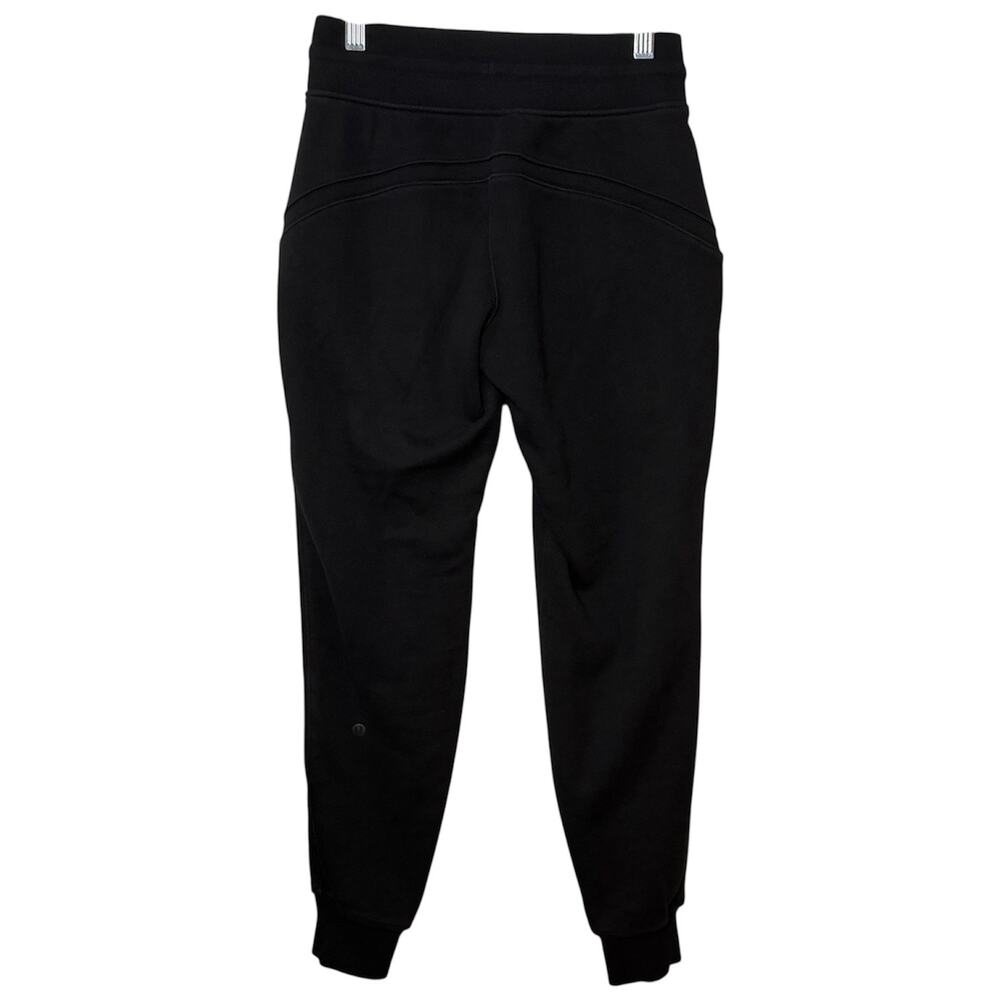 Lululemon Black Relaxed Jogger Sweatpants Drawstring Lounge Size 2 Athleisure - Picture 4 of 10